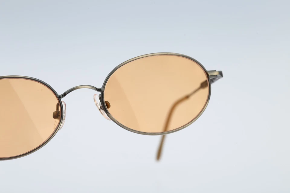 Jean Paul Gaultier 55-0022, Vintage 90s antique silver small oval sunglasses NOS - Image 4 of 4