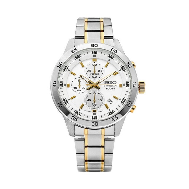 seiko 43mm men's chronograph
