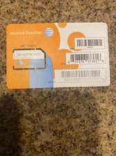 New AT&T Full Size (mini) SIM Card CLEAN SKU 40952 Fits all brands
