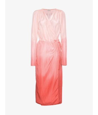 attico silk dress Printed silk maxi dress in multicoloured - The Attico