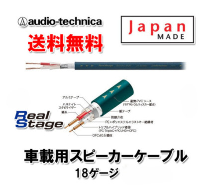 Audio Technica AT-RS180D/6m/Speaker Cable Triple C Cable/DIY/HI END-Japan