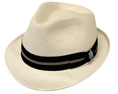 Bigalli Roma Stingy Natural Panama Grade-3 Fedora (L)