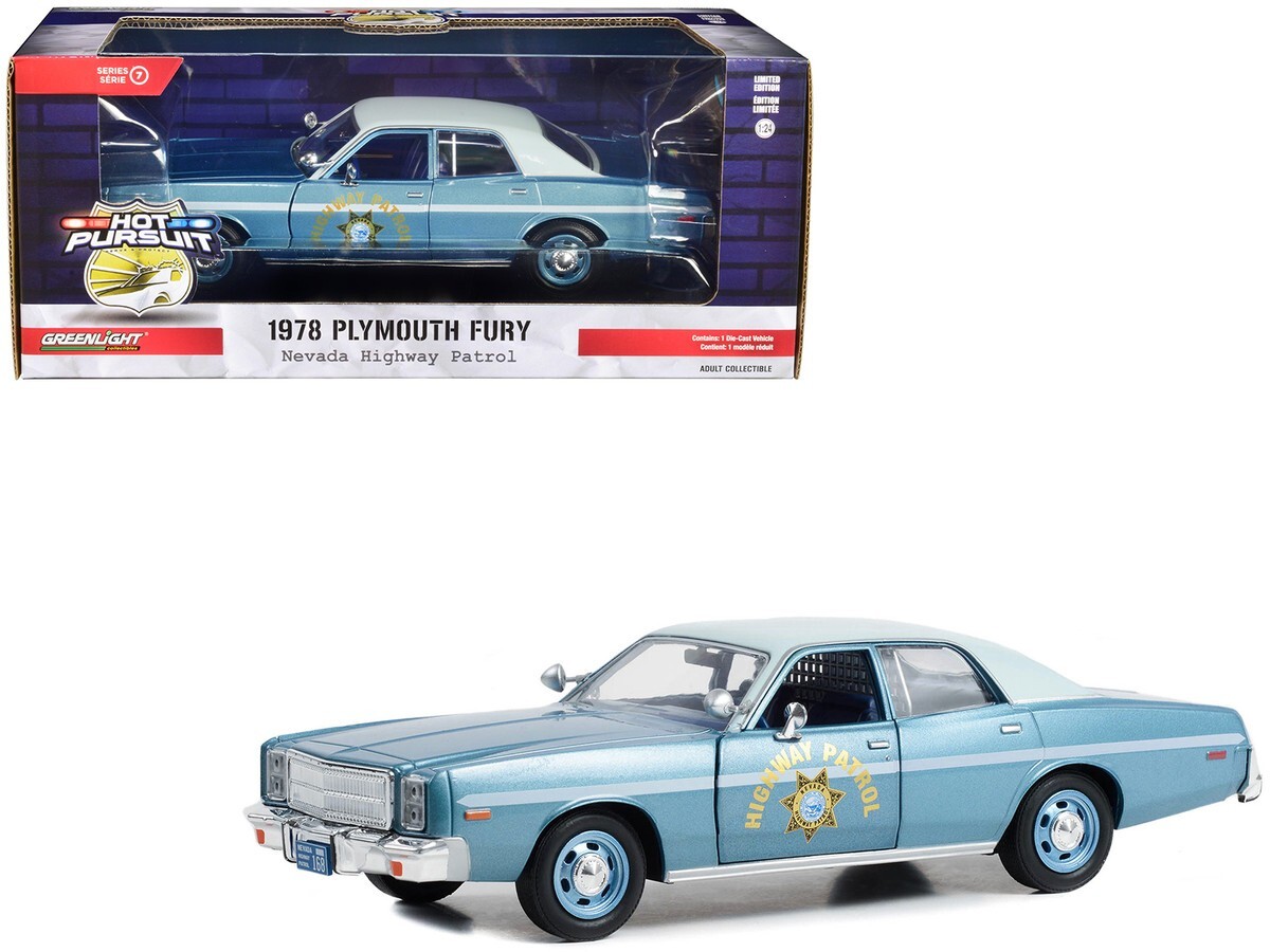 GREENLIGHT 1978 PLYMOUTH FURY 1/24 新品 Greenlight 1978 Plymouth Fury Blue 