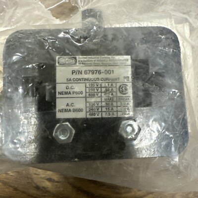 Hubbell,67976-001,Auxilliary Contact Block 5A Continuous Current