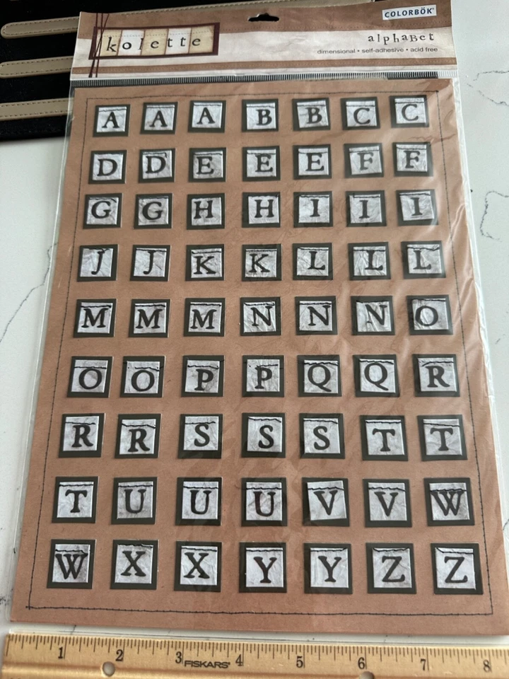 Colorbok Kolette Dimensional Autoadhesivo Bk Cosido Alfabeto Números Frases Foto 4 de 4