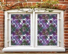 3D Small Flower D333 Window Film Print Sticker Cling Stained Glass UV Block Amy