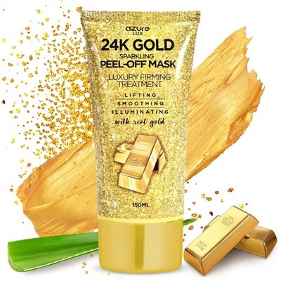 AZURE 24K Gold Firming Peel off Face Mask- anti Aging, Lifting,
