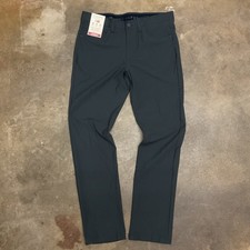 Chaps Straight Tapered Performance Pants Wrinkle Resistant Gray 32x32