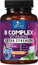 Vitamin B Complex Vitamin B Supplement - B-Complex Vitamins with B12, B6, B9
