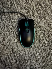 Wired Gaming Mouse Black 5-Button LED RGB Lighting Adjustable DPI