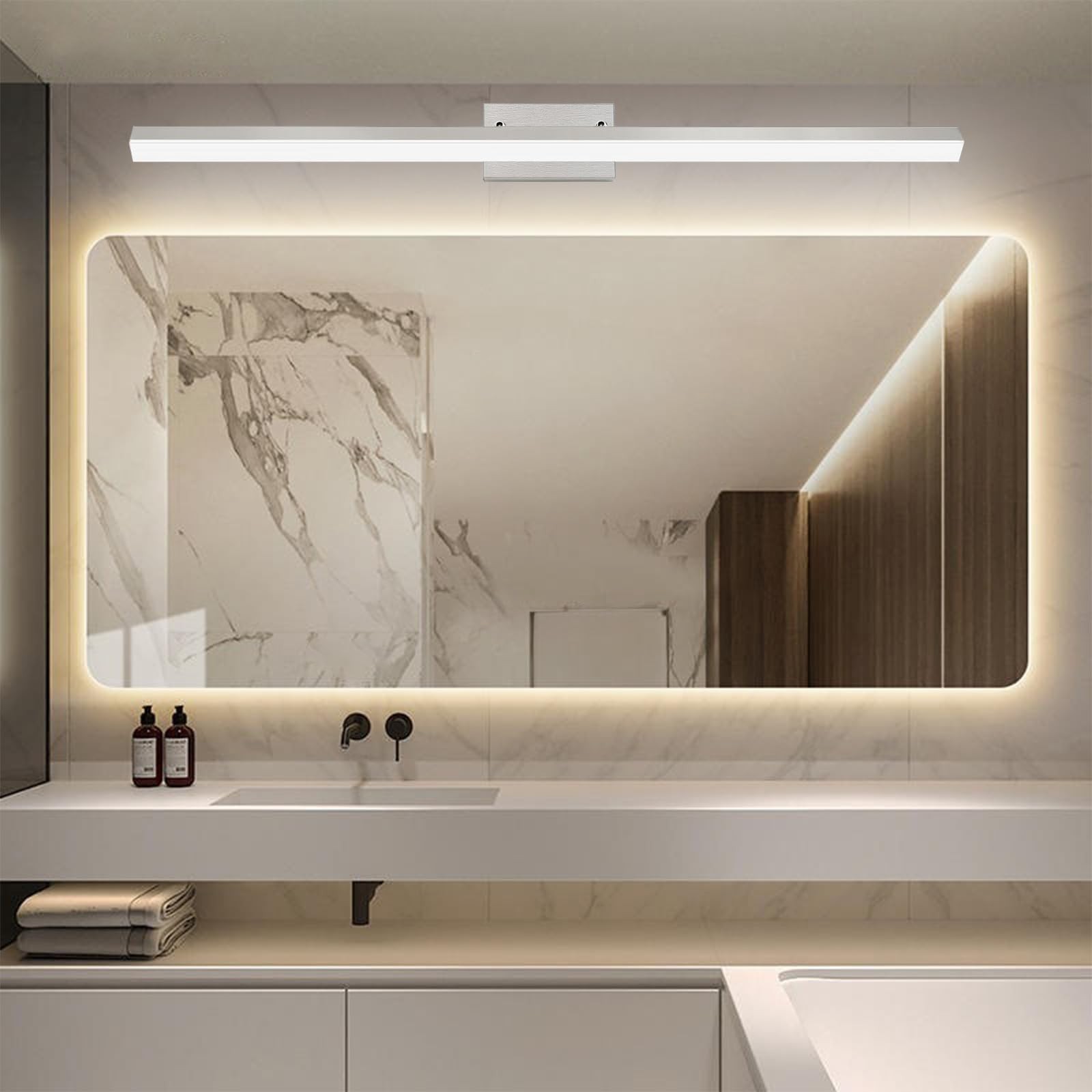 36-Inch Modern LED Bathroom Lights Fixtures, Dimmable 36W 60