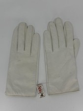 NEW Vintage Size 7 Off-White Soft Leather Formal Lined size 8  Gloves Miss Aris