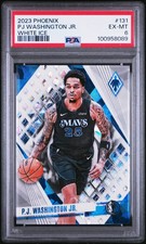 2023 PANINI PHOENIX WHITE ICE #131 PJ WASHINGTON JR. 53/125 PSA 6