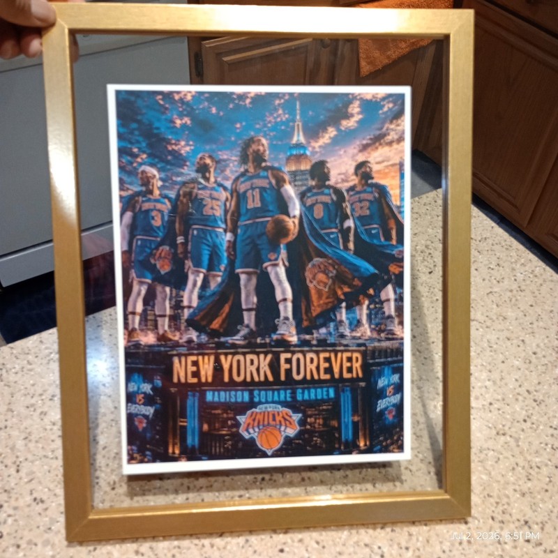 New York Knicks 2026 NBA Championship Memorabilia Picture and Frame 11x14