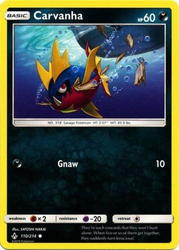 Carvanha - 110/214 - Common - Near Mint - Unbroken Bonds
