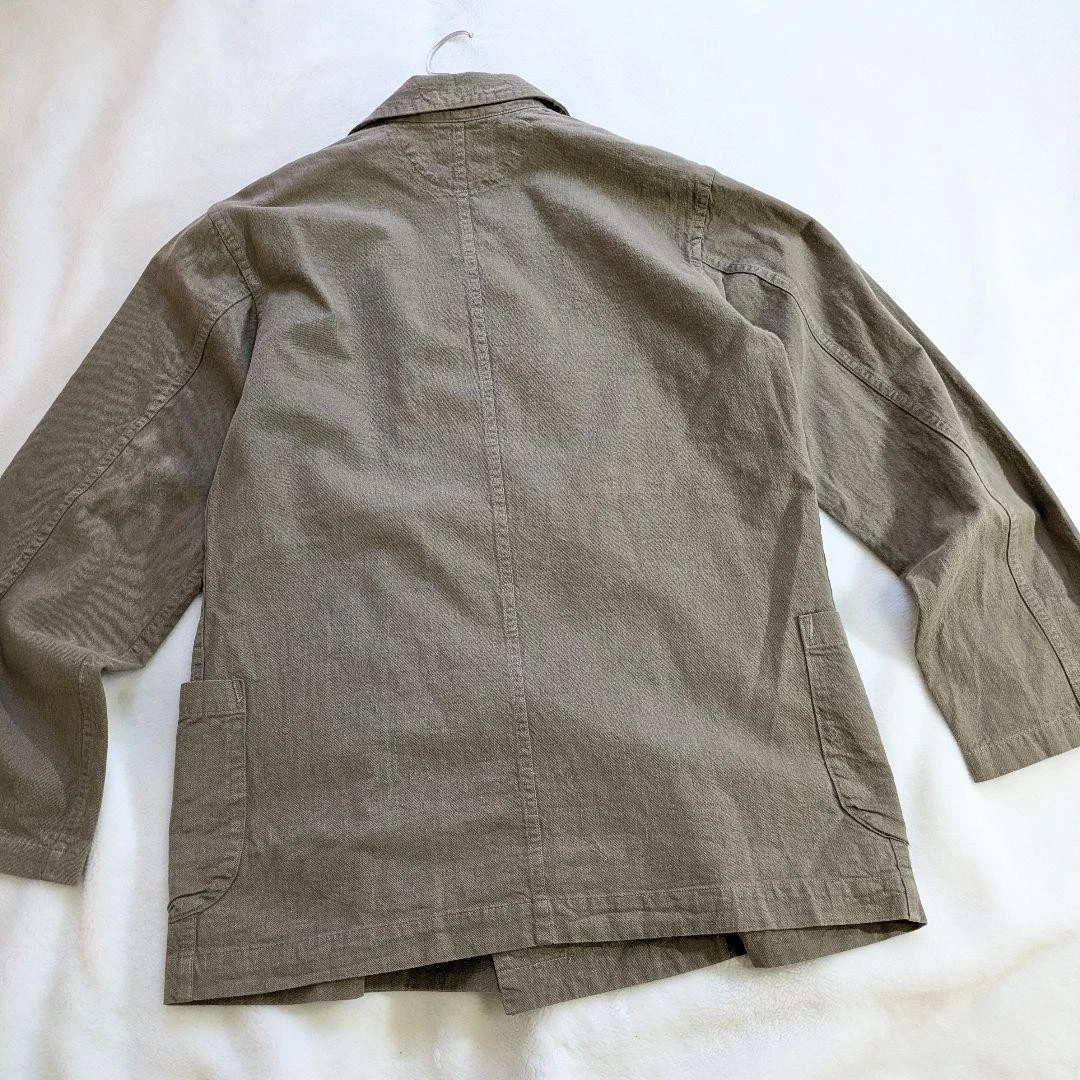 45R / 45rpm Cotton Jacket Collared Double-Breasted Patch Pockets Excellent image 12