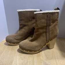 Veronica Beard Hazelwood Daxi Shearling Lined Booties/Boots US 10M  495