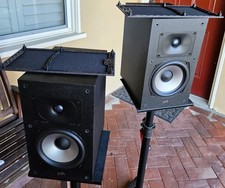 Polk Monitor XT20 Pair of Bookshelf or Surround Speakers, Midnight Black