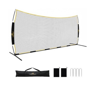 PodiuMax 16x10FT Barricade Backstop Net, Baseball Basketball Barrier with Upg...