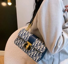 Designer Letter Print Crossbody Shoulder Bag Women’s Luxury Handbag Chain Strap 7