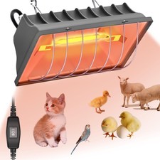Chicken Coop Heat Lamp 175W 250W 2 Heat Settings Adjustable Heat Hanging Lamp