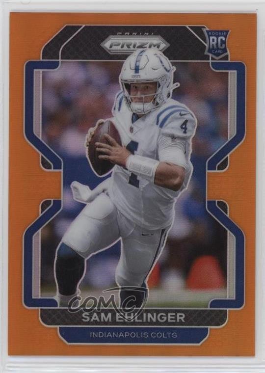 2021 Panini Prizm Rookie Orange Prizm 11/249 Sam Ehlinger #395 8az