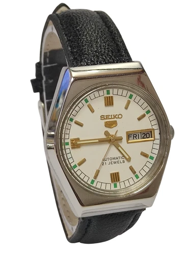 Vintage Seiko Automatic Date Day Dial Wrist Watch  EM32-E32-S
