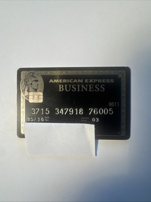 American Express Centurion Business Black Card genuine 100% original!!! Expired