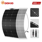 Flexible Solar Panel 100W-1000W 12V Waterproof Lightweight for RV Boat Camping