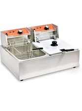 Commercial Deep Fryer with Basket 6-12L Double fry basket