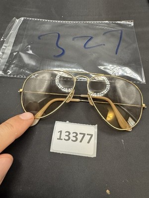 Bausch & Lomb USA Ray-Ban Aviator 58-14 BL Vintage Gold Sunglasses Frames Brown