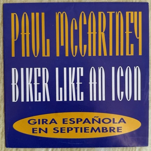 Paul McCartney  Biker Like An Icon Spain Promo Only 45 Beatles