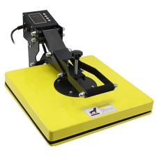 Heat Press Machine 15x15in Clamshell Sublimation Printer Transfer for DIY T-shir