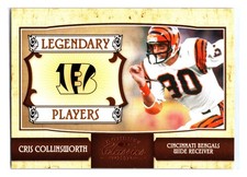 2007 Donruss Classics #LP-4 Cris Collinsworth Legendary Players Bronze #/1000