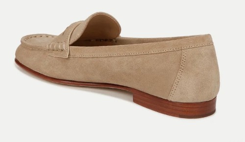 New Veronica Beard Penny Suede Loafer Size 9 Sand Sold Out Color! - 第 4/8 張圖片