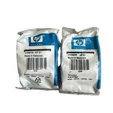 2 Pack Oem Hp 61 Black Color Ink Cartridge 61 Set Combo Lot Bag Genuine Expire
