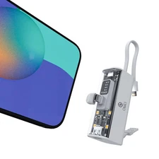 Small Portable Charger, 5000mAh Fast Charging Power Bank, Smart Display, LED ...