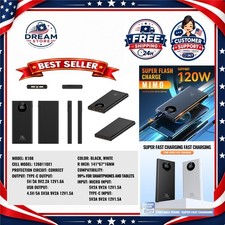 20000mAh Power Bank PD20W Fast Charging Portable Charger with LCD Display, USB