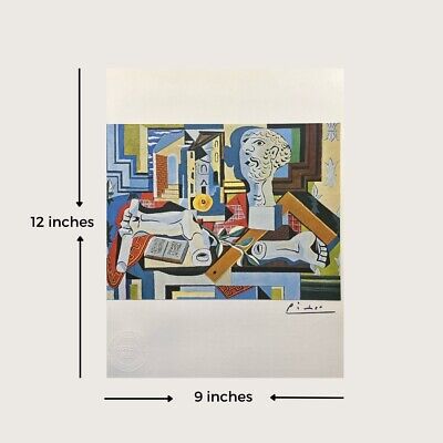 Pablo Picasso Original Signed Print Studio with plaster head Pablo Picasso Original Signed Print Studio with plaster head