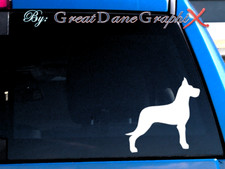 Great Dane 1 -Vinyl Decal Sticker -Color Choice -HIGH QUALITY