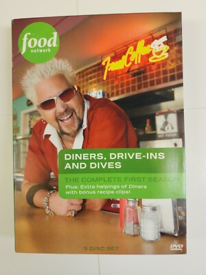 Food Network - Diners Drive Ins Dive - Complete First 1st Season 3 Disc DVD Set