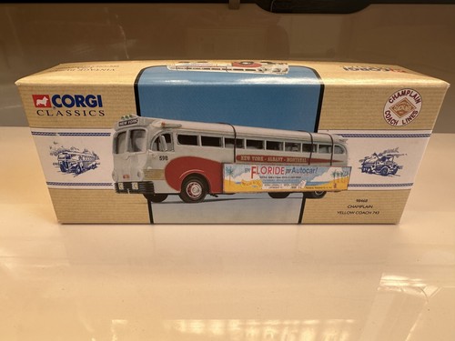 Corgi Classics Vintage Buses USA #98468 Yellow Coach Champlain Coach Lines - Picture 4 of 8