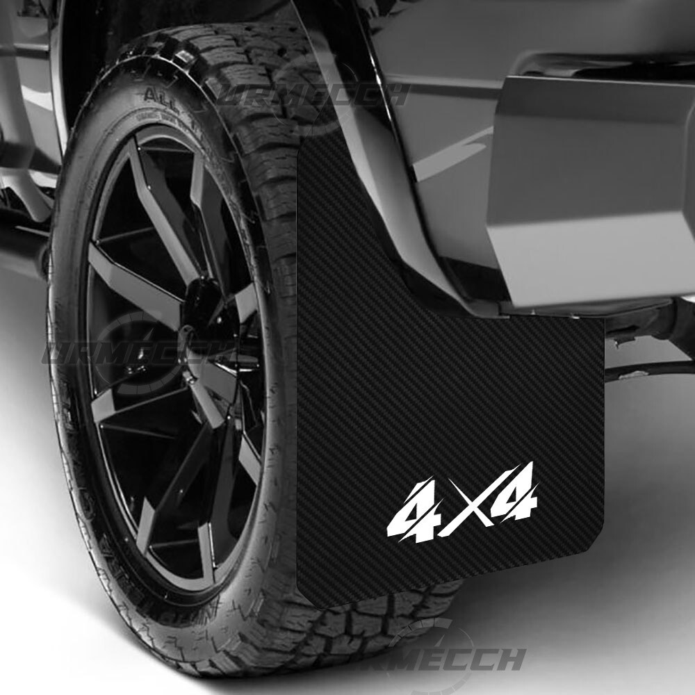 4x Mud Flaps For Dodge Ram 1500 2500 3500 - Splash Guards, Matte Black