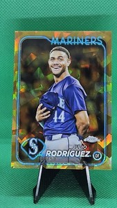 2024 JULIO RODRIGUEZ Topps Chrome Sapphire Gold Image Variation SP #44, #/50