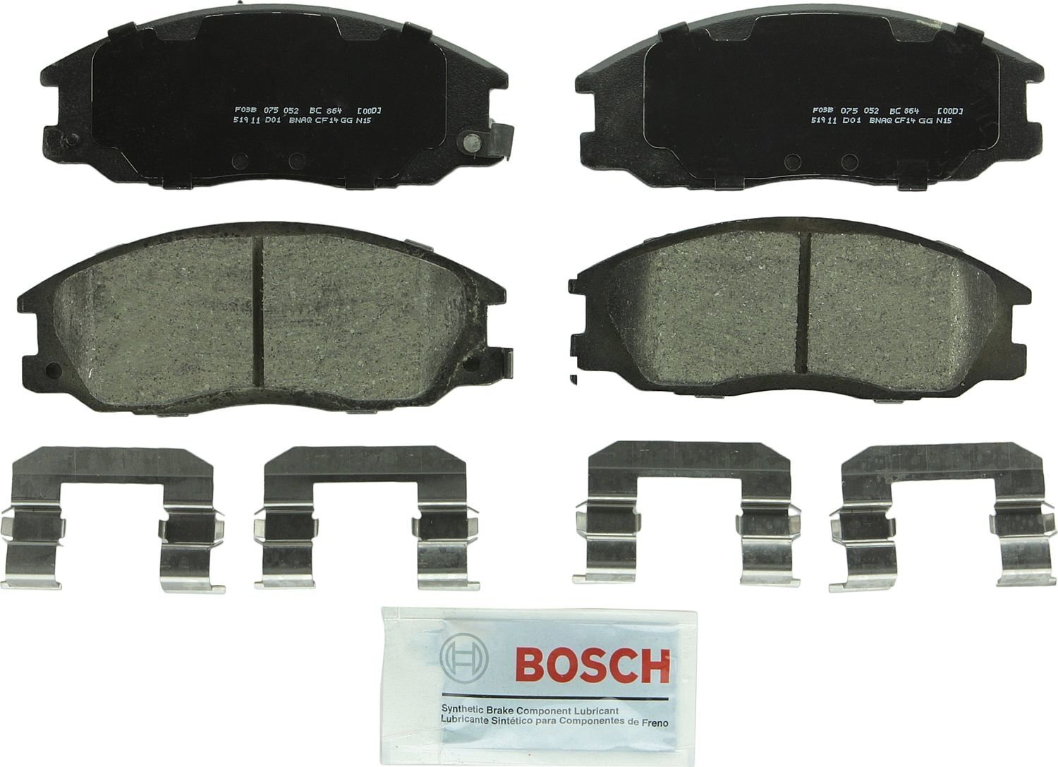 Bosch BC864 Front Disc Brake Pads for Hyundai Santa Fe 06-01 & XG300 20