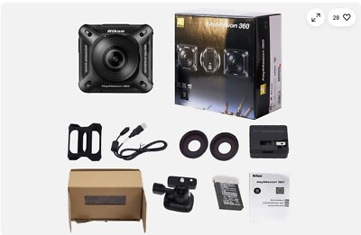 Nikon KeyMission 360 Waterproof Action Camera 4K Ultra HD Videos Wi-Fi Bluetooth