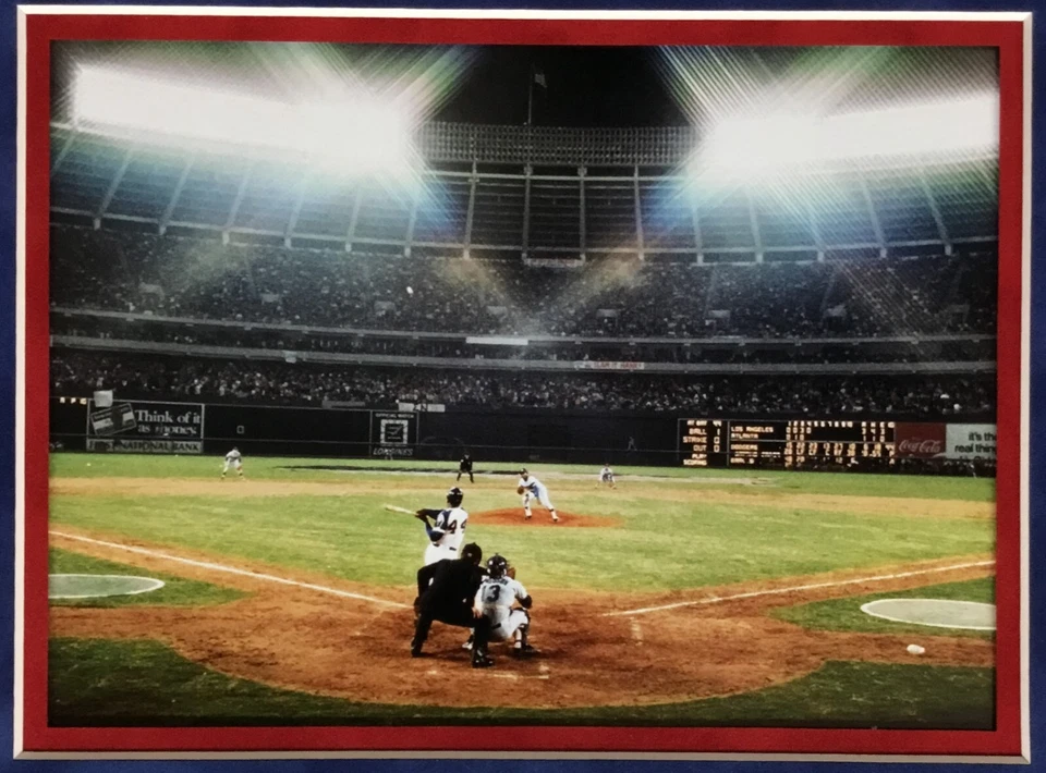 Hank Aaron d.2021 (Hall of Fame-Braves)  signed custom framed display-JSA - Image 4 of 4