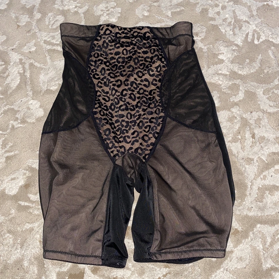 Rhonda Shear леопард кружева высокая талия длинная линия формирователь средний - Изображение 2 из 4