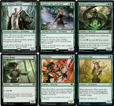 Custom Commander Deck - Yeva, Nature's Herald - Elves - EDH Elf Magic Cards - NM
