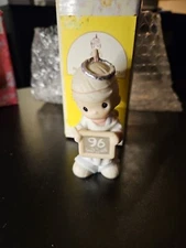 Precious Moments Peace On Earth Anyway Hanging Ornament Dated 1996 Boy Angel